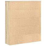 vidaXL Bibliothèque chêne sonoma 89x24x101 5 cm bois d'ingénierie