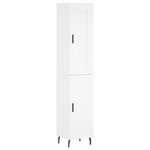vidaXL Buffet haut Blanc 34 5x34x180 cm Bois d'ingénierie