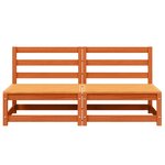 vidaXL Canapés de jardin sans accoudoirs 2 Pièces bois de pin massif