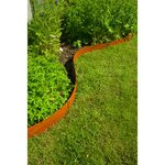 Nature Bordures de jardin 3 Pièces 91 4x10 2 cm acier corten