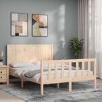 vidaXL Cadre de lit sans matelas 120x200 cm bois de pin massif