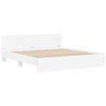 vidaXL Cadre de lit sans matelas blanc 160x200 cm
