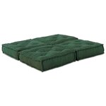 vidaXL Coussin 2 Pièces Vert 70 x 70 x 36 cm Polyester