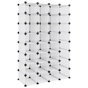 vidaXL Étagère à chaussures Transparent 93x36 5x140 cm PP