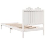 vidaXL Cadre de lit extra long sans matelas 100x220 cm bois massif