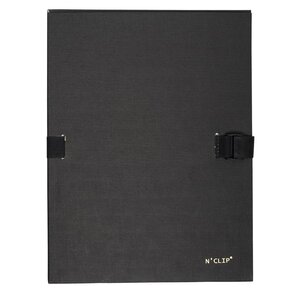 Chemise à dos extensible N'CLIP, A4, noir EXACOMPTA