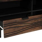 vidaXL Meuble TV Marron 80 x 33 x 46 cm bois de manguier massif