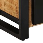 vidaXL Meuble TV 80x30x40 cm bois massif de manguier brut