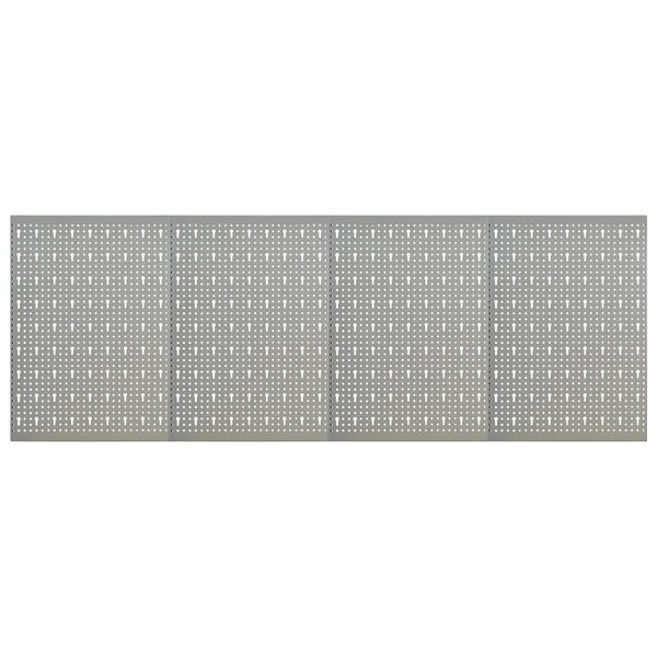 vidaXL Panneaux à chevilles muraux 4 Pièces 40x58 cm Acier