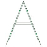 vidaXL Treillis de jardin pour plantes grimpantes forme de A acier