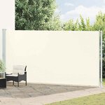 vidaXL Auvent latéral rétractable de patio 200x600 cm Crème