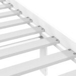 vidaXL Cadre de lit Blanc 120x190 cm Petit double Bois massif