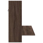 vidaXL Bureau mural chêne marron 105x48x75 cm bois d'ingénierie