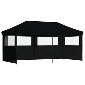 vidaXL Tente de fête 292 x 580 x 315 cm Noir Tissu Oxford