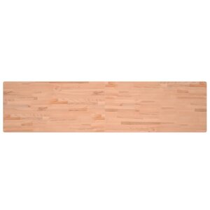 vidaXL Dessus de bureau 220x55x2 5 cm bois massif de hêtre