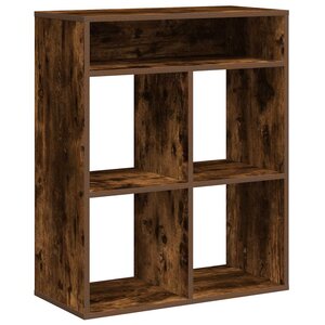 vidaXL Bibliothèque chêne fumé 66x31x80 cm bois d'ingénierie