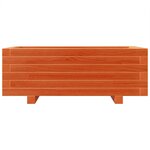 vidaXL Jardinière cire marron 70x40x26 5 cm bois de pin massif