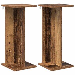 vidaXL Support de Plante 2 pièces Bois ancien 25 x 25 5 x 60 5 cm