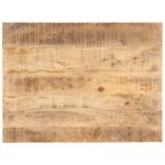 vidaXL Dessus de table Bois de manguier solide 25-27 mm 80x70 cm