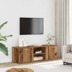 vidaXL Meuble TV vieux bois 120x34x37 cm bois d'ingénierie