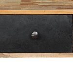 vidaXL Table console Teck massif de récupération 120 x 30 x 76 cm