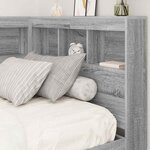 vidaXL Tête de lit de rangement Sonoma gris 100 cm Bois d'ingénierie