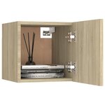 vidaXL Tables de chevet 2Pièces Chêne sonoma 30 5x30x30cm Bois ingénierie