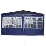 vidaXL Tente de Fête avec 12 Parois Bleues 8x4 m PE