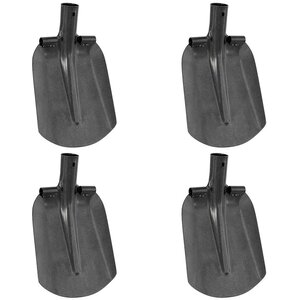 vidaXL Tête de pelle 4 Pièces Argent 33 x 21 cm Acier enduit de poudre