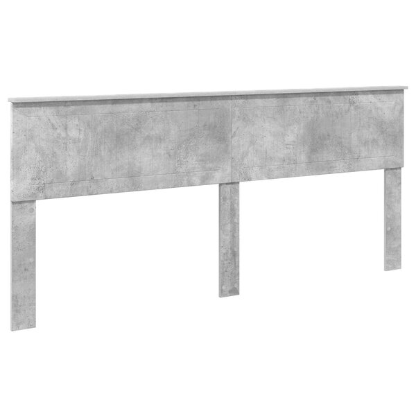 vidaXL Tête de lit Gris béton 200 cm Bois d'ingénierie