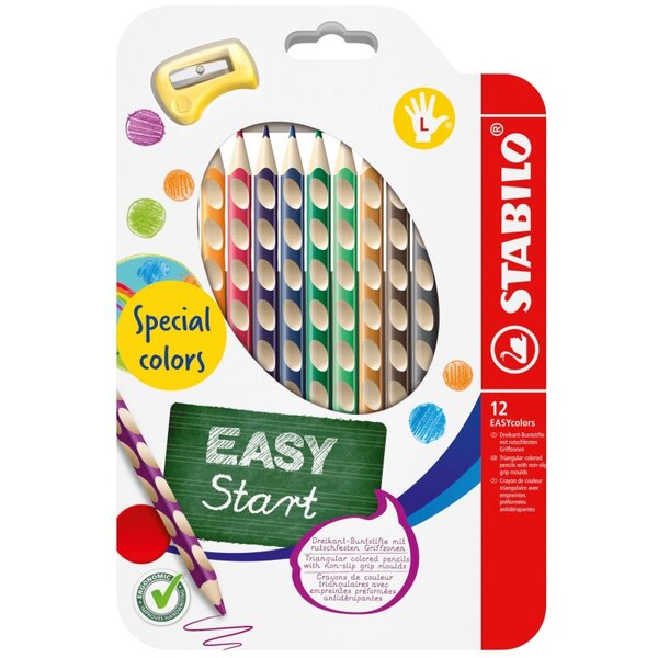STABILO Crayon de couleur EASYcolors L  étui de 12