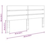 vidaXL Tête de lit Chêne fumé 200 cm Bois d'ingénierie