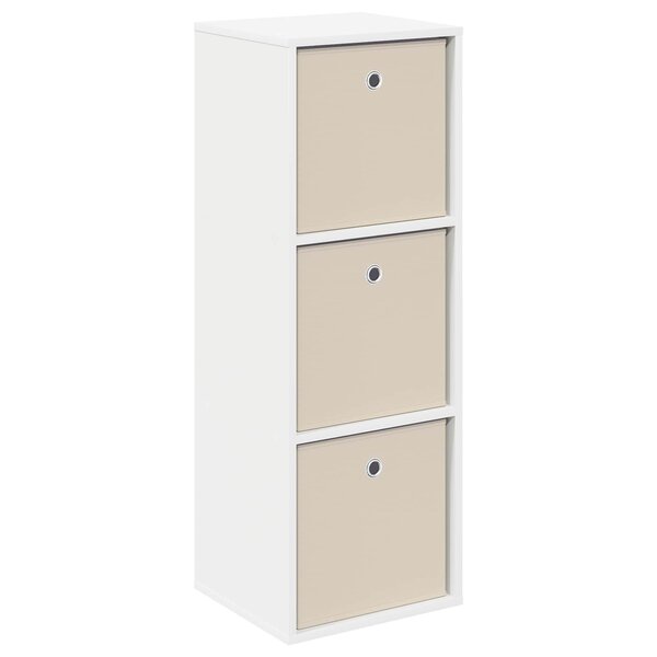 vidaXL Buffet avec tiroir Blanc 35 x 32 x 99 5 cm