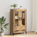 vidaXL Haut Armoire avec tiroir Chêne artisanal 69 5 x 31 x 115 cm