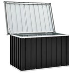 vidaXL Boîte de rangement de jardin Anthracite 109x67x65 cm