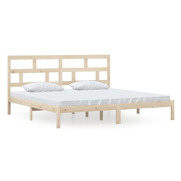 vidaXL Cadre de lit Bois de pin massif 200x200 cm