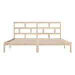 vidaXL Cadre de lit Bois de pin massif 200x200 cm