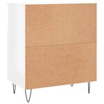 vidaXL Buffet Blanc brillant 60x35x70 cm Bois d'ingénierie