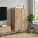 vidaXL Armoire Murale 66 x 34 5 x 90 cm Bois d'ingénierie