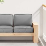 vidaXL Set de coussins de palette 2 Pièces Gris 60 x 60 x 12 cm