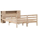 vidaXL Lit bibliothèque sans matelas 140x200 cm bois massif de pin