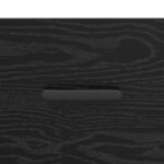 vidaXL Buffet Chêne noir 34 x 34 5 x 90 cm Bois d'ingénierie