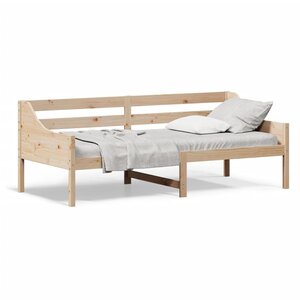 vidaXL Lit de jour sans matelas 100x200 cm bois de pin massif