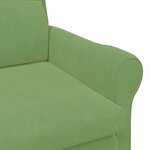 vidaXL Fauteuil Vert Clair Vert clair Tissu  Bois
