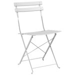 vidaXL Chaise de jardin pliante 2 Pièces Blanc 42 x 46 x 82cm Acier
