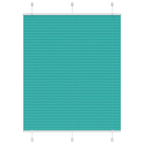 vidaXL Store plissé vert pétrole 110x100cm largeur du tissu 109 4cm