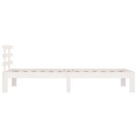 vidaXL Cadre de lit sans matelas blanc 90x190 cm