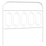 vidaXL Tête de lit de remplacement métal blanc 100 cm