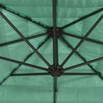 vidaXL Parasol de jardin avec mât en acier vert 223x223x213 cm