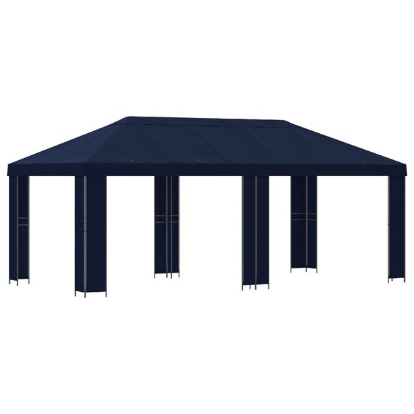 vidaXL Abri de jardin 6 x 3 m Bleu Polyester et Acier 190